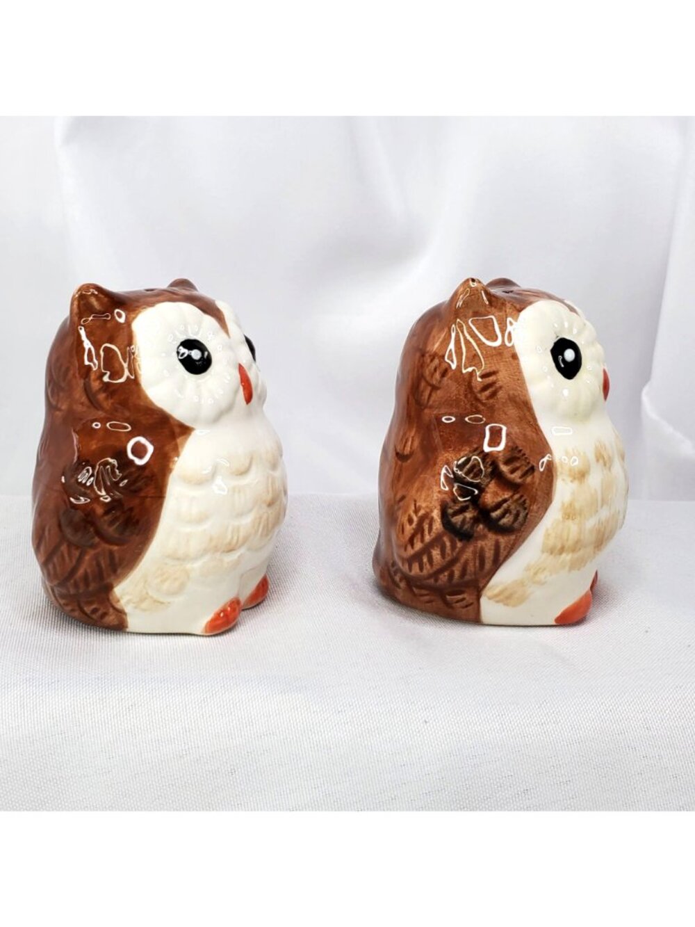Vintage Owl Salt and Pepper Shakers By Better Homes and Garden Stoppers Intact - Picture 5 of 10